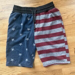 Brooklyn Cloth Mens American Flag Sweat Shorts Size Large